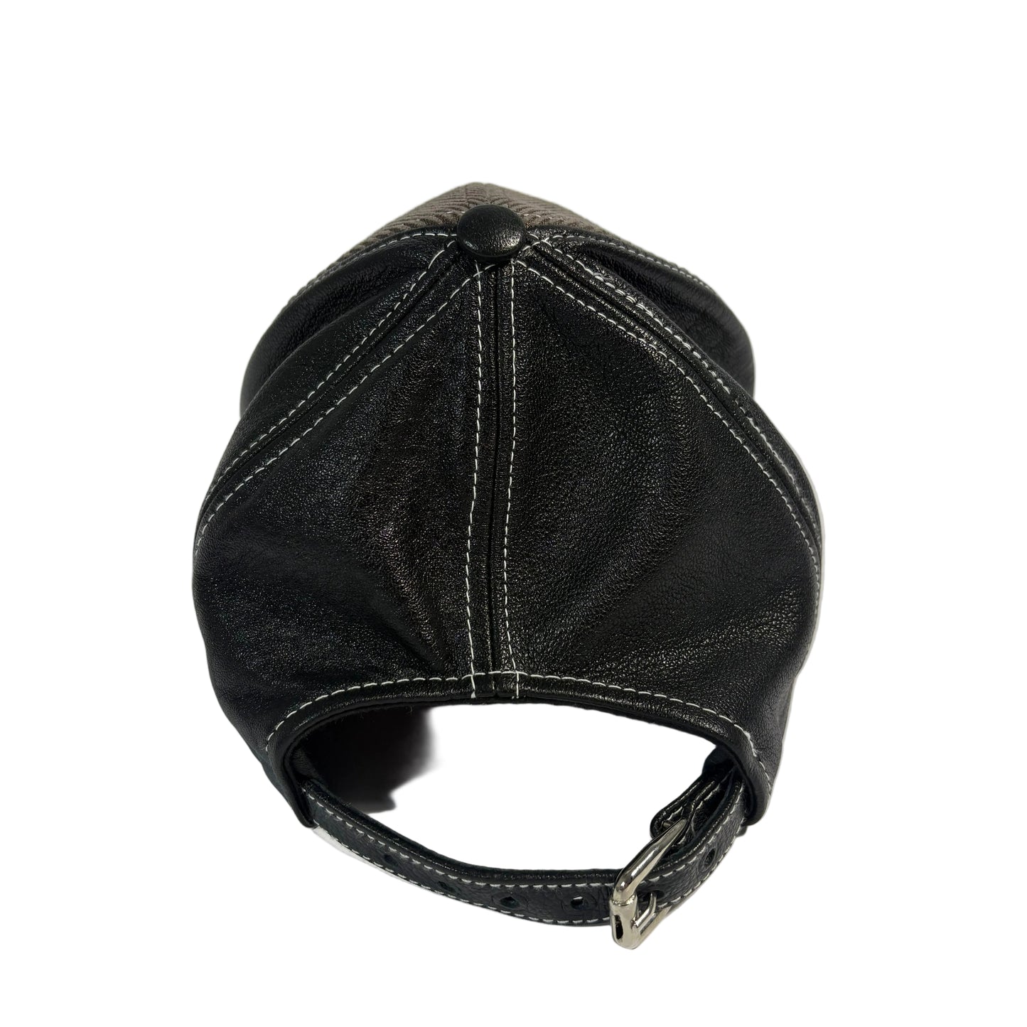 BLACK AND BROWN SUN HAT