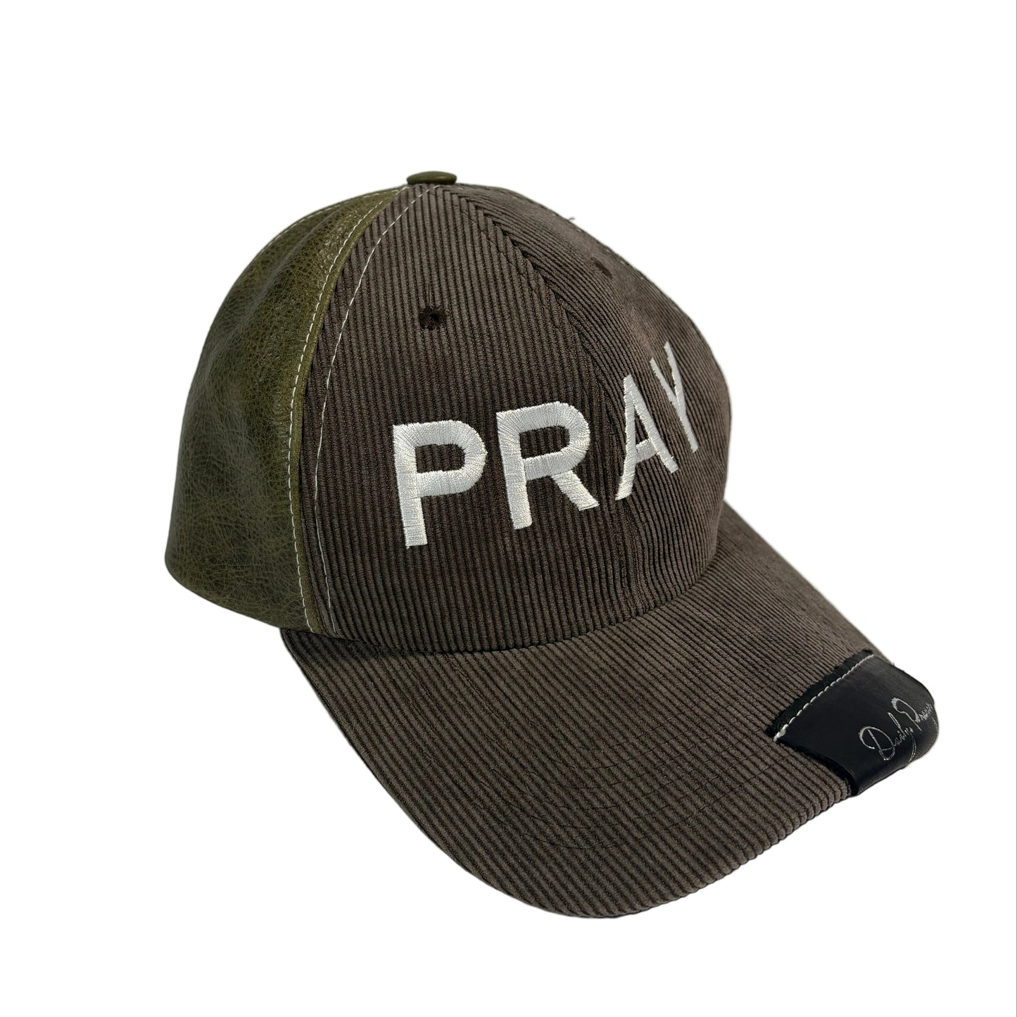 BROWN AND GREEN SUN HAT