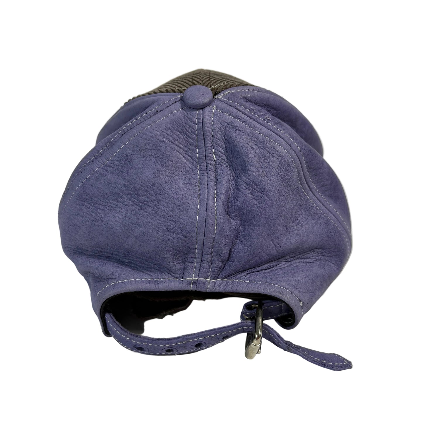 LAVENDER AND BROWN HAT
