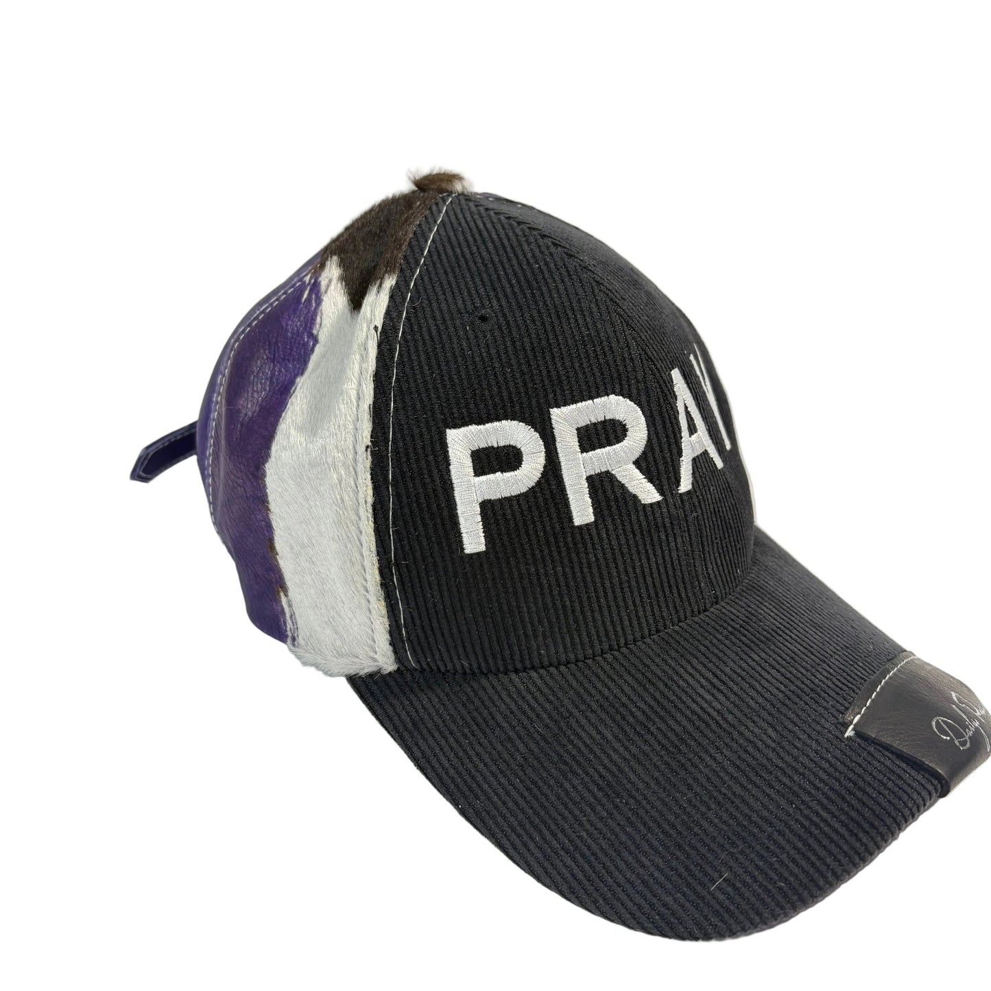 BLACK AND PURPLE SUN HAT