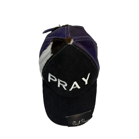 BLACK AND PURPLE SUN HAT
