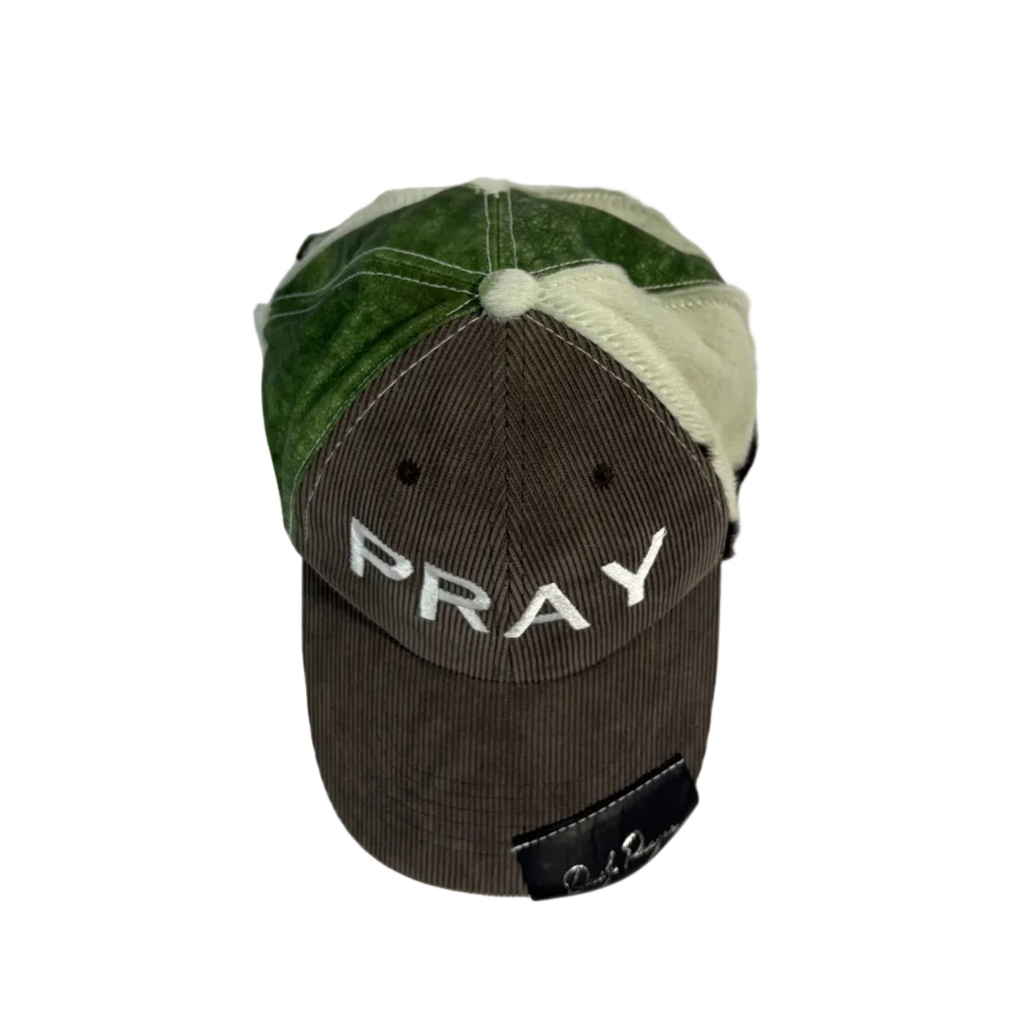BROWN AND GREEN SUN HAT
