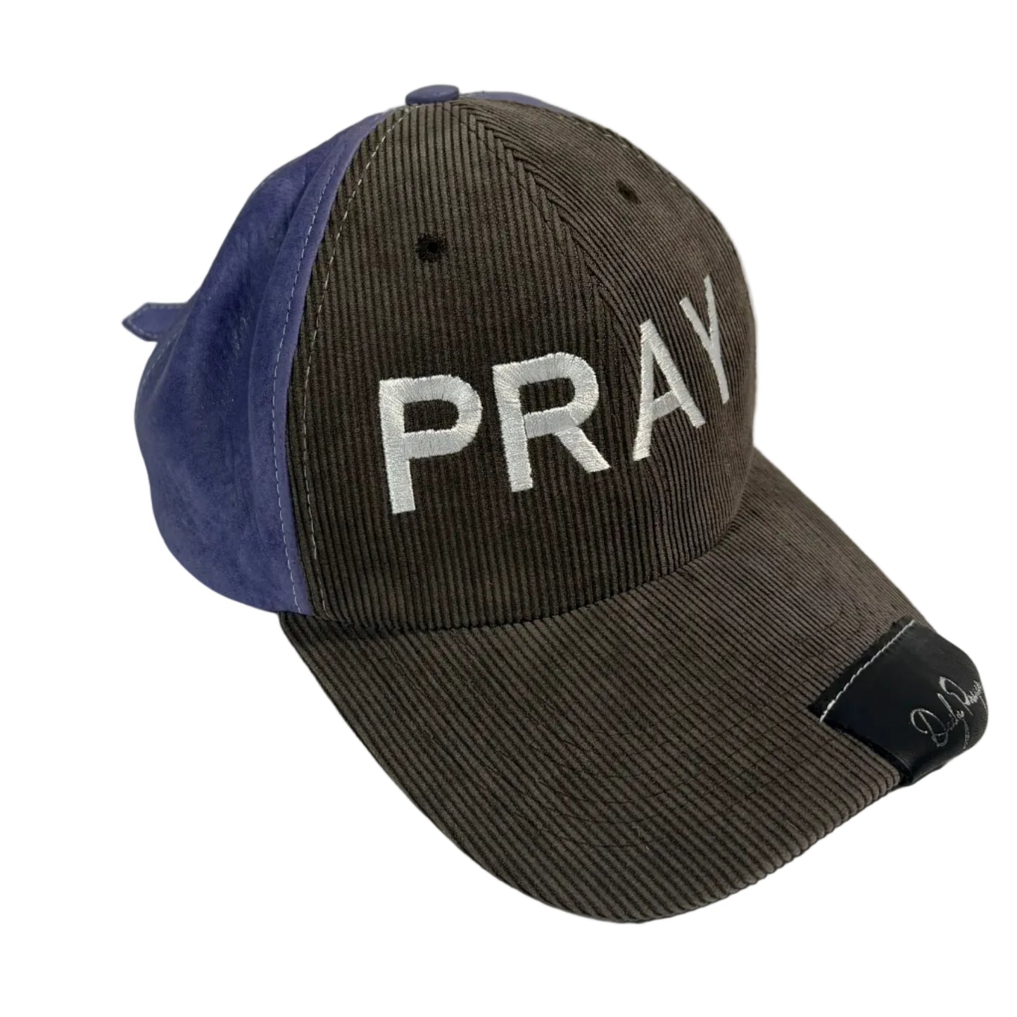 LAVENDER AND BROWN HAT