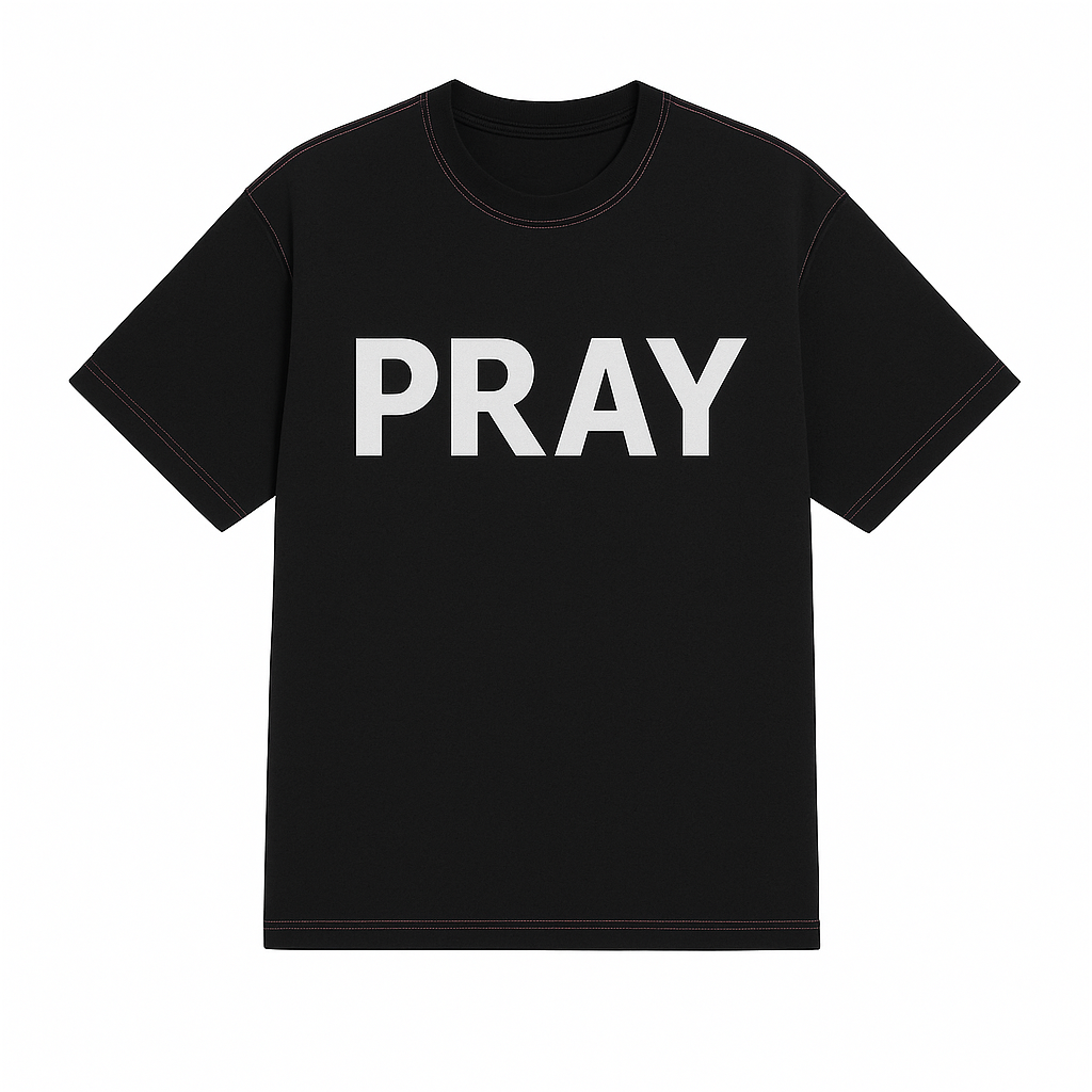 BLACK PRAY SHIRT
