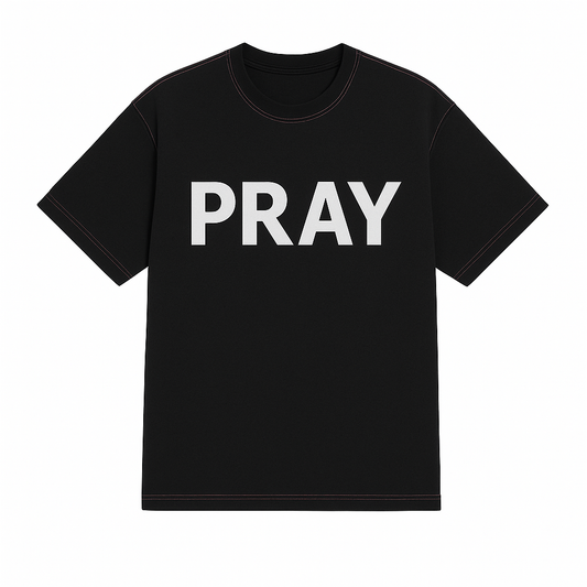 BLACK PRAY SHIRT
